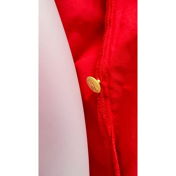 NWT Bob Mackie Wearable Art Red Embroidered Starburst Jacket Womens Small Tunic - Picture 12 of 16